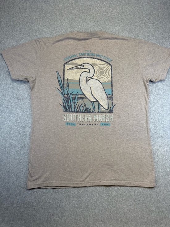 Southern Marsh Other - Southern Marsh Men's Short Sleeve Pocket Tee — Taupe size XL